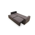 thumbnail image 3 of Enza Home Carino 3-Seater Fabric & Wood Sofa Bed in Dark Gray, 3 of 7