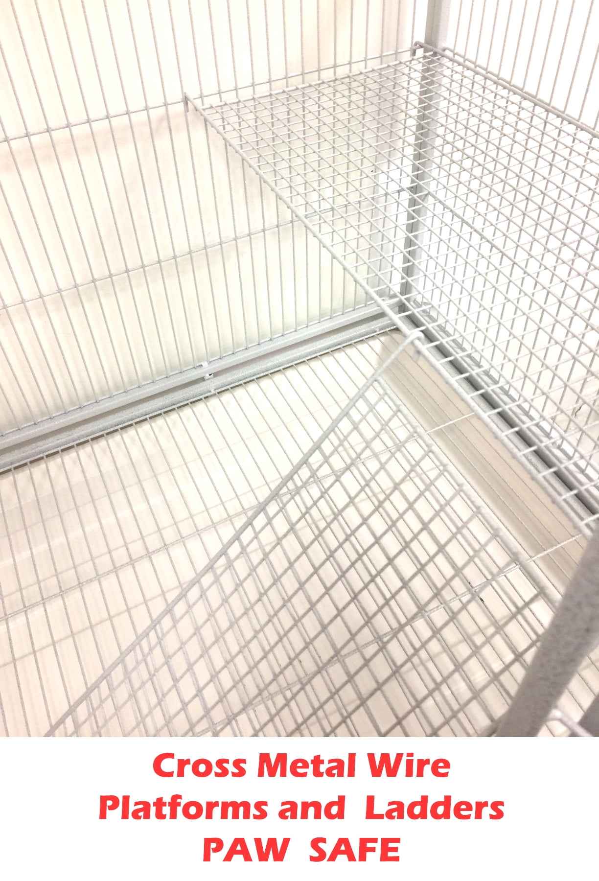 64" X-LARGE DOUBLE 4-Level Divider Small Animal Critter Hamster House Guinea Pig Habitat Mouse Rats Rolling Cage Tight 1/2-inch Wire Spacing for Ferret Chinchilla Sugar Glider Mice Gerbil