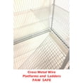 thumbnail image 5 of 64" X-LARGE DOUBLE 4-Level Divider Small Animal Critter Hamster House Guinea Pig Habitat Mouse Rats Rolling Cage Tight 1/2-inch Wire Spacing for Ferret Chinchilla Sugar Glider Mice Gerbil, 5 of 8