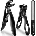 thumbnail image 6 of Nail Clippers for Seniors, Wide Jaw Fingernail Clippers and Angled Head Toenail Clippers for Thick Nail, Stainless Steel Professional Nail Cutter with File (Sliver Nail Clipper), 6 of 6
