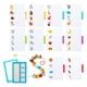 thumbnail image 3 of de madera, juego de juguetes de encaje de tarjetas de papel de doble cara, juego de combinación de tablero de Animal Macarena rompecabezas a juego, 3 of 8