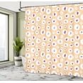 thumbnail image 4 of Ambesonne Spring Shower Curtain, Finch Birds Sparrows Art, 69"Wx84"L, Peach Dark Pink Pink, 4 of 4