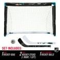 thumbnail image 2 of Franklin Sports NHL San Jose Sharks Mini Hockey Set - Kids Indoor Knee Hockey Goal, Ball, + 2 Mini Hockey Stick Combo Set - Youth NHL Team Indoor Toy Knee Hockey Sets - NHL Official - Ages 3+, 2 of 7