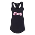 thumbnail image 2 of Wild Bobby, Pray Bubble Letters Inspirational/Christian Women Racerback Tank Top, Black, Small, 2 of 6