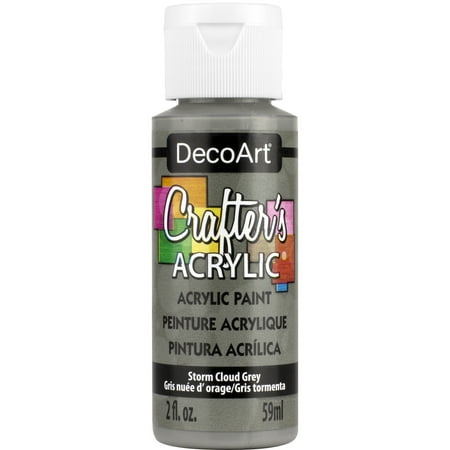 UPC: 0766218005977 | DecoArt Crafter s Acrylic Paint 2 oz. Storm Cloud Gray