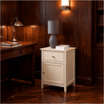 thumbnail image 7 of JERFIT Beige Nightstand with Drawer, Transitional End Table with Hidden Storage Compartment for Bedroom, Particle Board Accent Table, 7 of 7