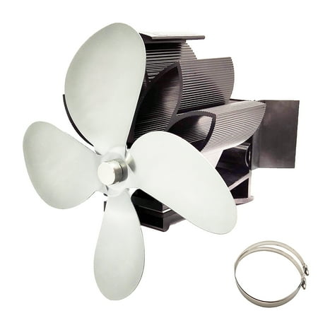 

BG509 Heat Powered 4 Blades Stove Fan Stove Fan for Gas Pellet Wood Log Burning