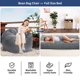 thumbnail image 3 of Yeshouse Sillón puf grande convertible en cama con relleno, 2 en 1, para adultos con funda de pana lavable, sofá cama para sala de estar y dormitorio, 3 of 8