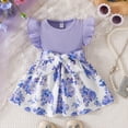 thumbnail image 2 of Toddler Dresses For Girls Golden Heart Print With Contrast Mesh Sleeveless Tutu Skirt Girls Beach Dress Size 18-24Months, 2 of 4