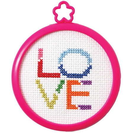 Love Stitch - My 1st Stitch Love Mini Counted Cross Stitch Kit, 3