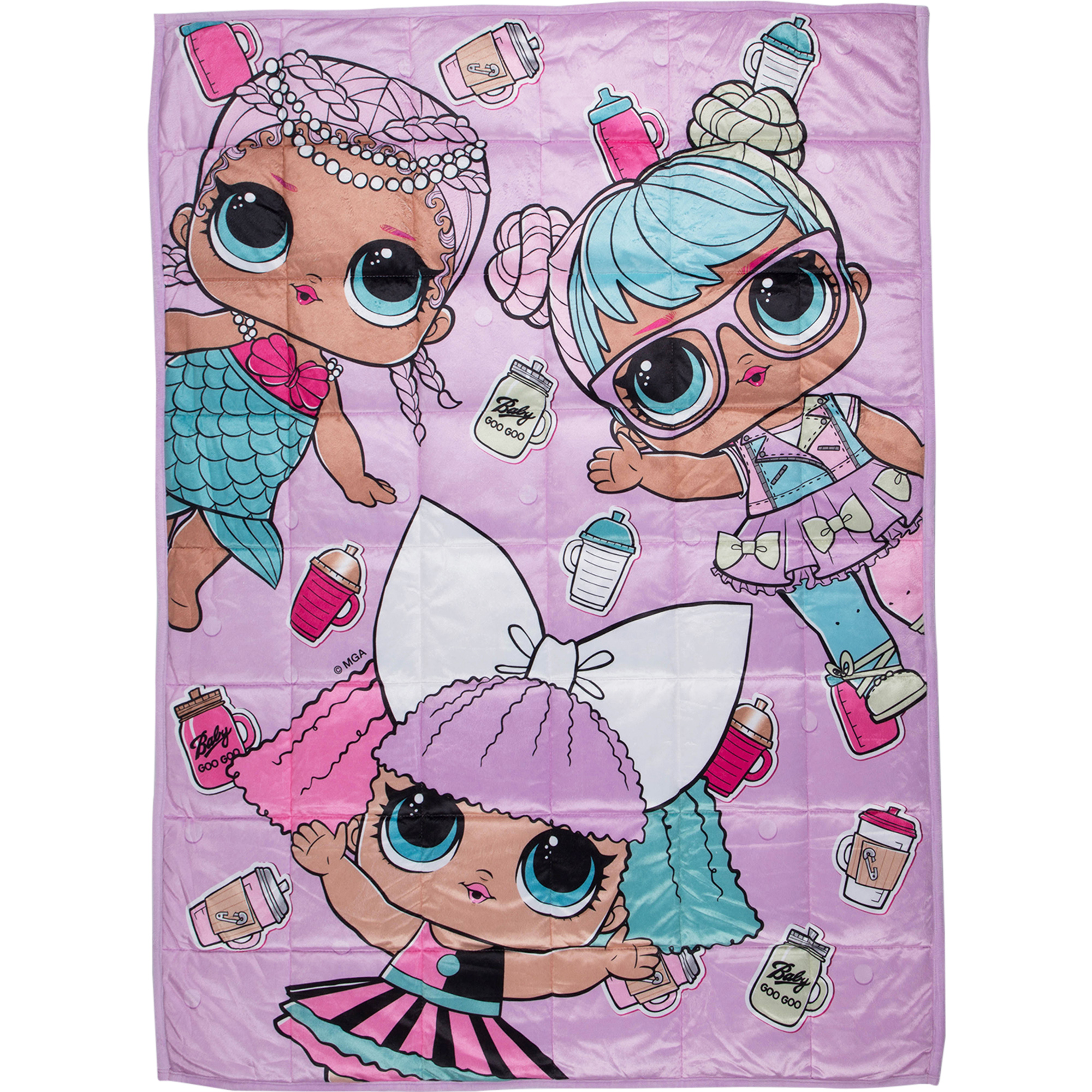 LOL Surprise Frozen Kids Weighted Blanket, 4.5lb, 36 x 48, Pink, MGA - image 2 of 11