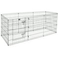 thumbnail image 3 of PETMAKER 8-Panel Foldable Dog Playpen with Gate for Small Animals (Black), 3 of 7