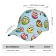 thumbnail image 2 of Sikiie Cute Cartoon Owls 3 Unisex Vintage Washed Unstructured Baseball Cap Soft Cap Adjustable Unisex Baseball Hat Dad Hat, 2 of 6