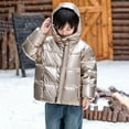 thumbnail image 5 of ATOGUTA Boys Puffer Jacket Winter Fleece Jacket Zip Up Hooded Puffer Quilted Kids Outerwear Jacket for Boys Size 1T-11 Coffee, 5 of 6