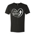 thumbnail image 2 of Wild Bobby His Grace Is Enough Heart Inspirational/Christian Men Premium Tri Blend Tee, Vintage Black, XX-Large, 2 of 5