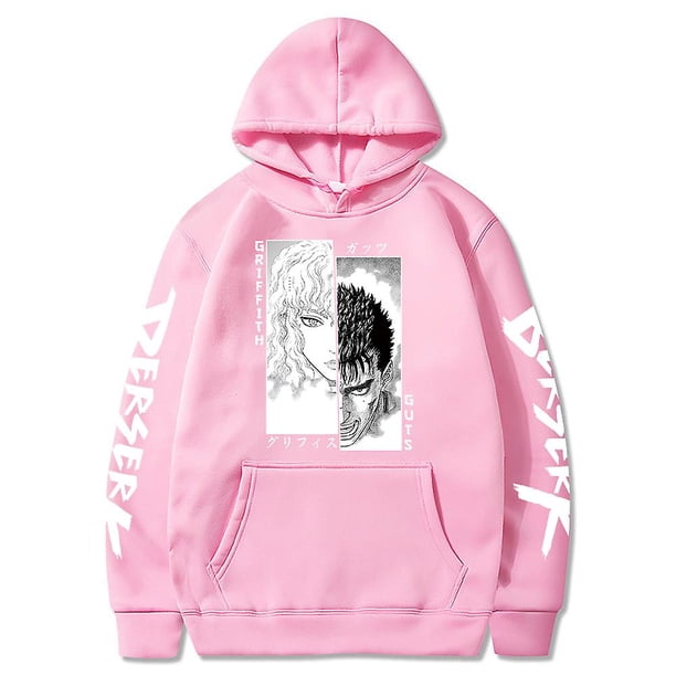Sudaderas con capucha con estampado de Anime japonés Berserk Guts Griffith, Sudaderas de manga larga de lana de Hip Hop, ropa de hombre, Sudaderas, Jersey informal