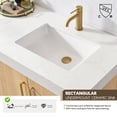 thumbnail image 6 of Kolkata 36" Single Sink Bath Vanity in Weathered Oak with Composite Stone Top, 6 of 15