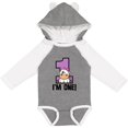 thumbnail image 3 of Inktastic 1st Birthday Cow Farm Party Girls 1 Year Old Girls Long Sleeve Baby Bodysuit, 3 of 5