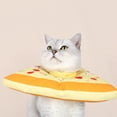 thumbnail image 4 of CBFFDC Pet Cone Collar for Surgery Recovery Adjustable Drawstring Pet Collar Pizza Cartoon Cute Design Soft Fabric Post Surgery Collar, 4 of 6