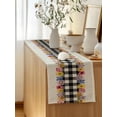 thumbnail image 5 of Table Runner 72 Inches Long for Kitchen Dining, Colorful Flowers Dresser Scarf Farmhouse, Dining Table Decorations for Wedding/Parties, Spring Floral Elegant Pastoral Rustic 14 x 72 In, 5 of 8