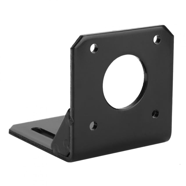 Anti-rust Mounting Holes Black Printer Motor Bracket, Metal Stepper Motor Mounting Bracket, for 42mm NEMA17 3D Printer