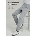 thumbnail image 4 of Mens Stretch Golf Pants Work Dress Comfy Pants 30"/32"Lightweight Quick Dry Casual Trousers 38Wx30L, 4 of 10