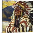 thumbnail image 1 of ARTCANVAS Chief Thundercloud Canvas Art Print by Walter Ufer - Size: 26" x 26" (1.50" Deep), 1 of 9
