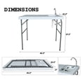 thumbnail image 3 of Outdoor Fish and Game Cutting Cleaning Table w/Sink and Faucet - WHITE, 3 of 5