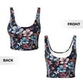 thumbnail image 5 of Kdxio Flowers ad Butterflies Print Workout Crop Tank Top for Women Racerback Yoga Tank Tops Athletic Sports Shirts Exercise Undershirts, 5 of 9