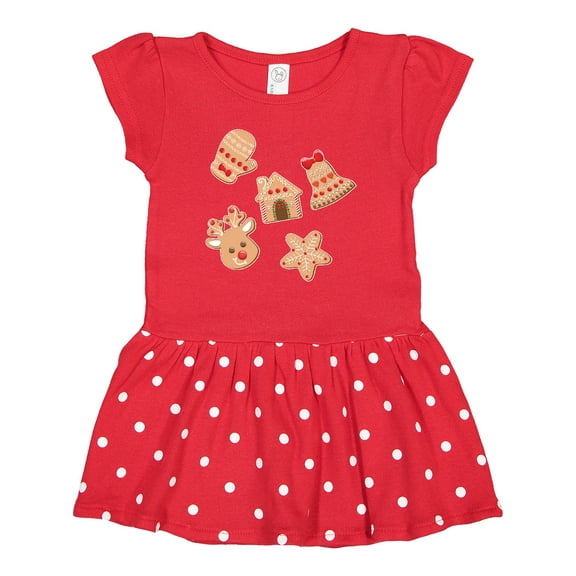 Inktastic Christmas Gingerbread Cookies Gift Baby Girl Dress