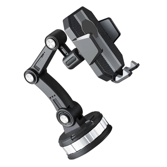 OUNONA Car Phone Holder with Strong Cup for Windshield Mount, Black ABS Design