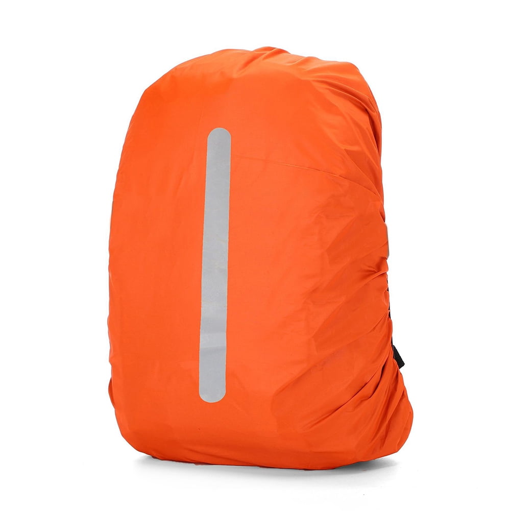 Reflective Waterproof Bag Rain Cover Outdoor Safety Covers (Orange 60L