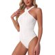 thumbnail image 4 of INSPIRAR CHIC Monos para Mujer con Cuello Halter Sin Mangas Talla XL Blanco, 4 of 5