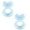 Blue-2 Count, variant on Nuby Silicone TeeThe-EEZ Teether with Bristles, Includes Hygienic Case, Aqua Count of 2