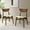 Walnut+Beige, variant on Christopher Knight Home Wood Dining Chairs with Faux Leather Seat, Splayed Legs, Walnut+Beige, Set of 2