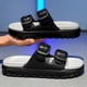 thumbnail image 4 of Sandalias Playa Verano Ygjytge Planas Diapositivas Nube Doble Hebilla Suela Gruesa Ajustable Ligera, 4 of 9