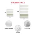 thumbnail image 7 of Sage Green Stripe Kitchen Dish Towels for Drying Dishes Set of 2, Modern Rustic Horizontal Green Striped Waffle Weave Microfiber Hand Tea Bathroom Towels Quick Dry & Absorbent Towel 12x12, 7 of 7