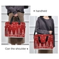 thumbnail image 6 of 16" Laptop Briefcase for Work Travel Laptop Shoulder Bag Carrying Handbag Laptop Case Red Christmas Tree and Lights, 6 of 8
