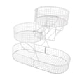 thumbnail image 1 of Cesta de frutas Organizador de 3 niveles Contador de cocina Contador de metal multipropósito Tazón de frutas para la mesa de la cebolla de papas, 1 of 8