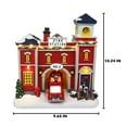 thumbnail image 6 of Christmas Village Animated Fire Station Pre-lit Musical Snow Village Collectible Building Perfect Addition to Your Christmas Indoor Decorations & Holiday Displays (Moving Truck), 6 of 7