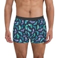 thumbnail image 1 of Balery Green Christmas Print Socks Calzoncillos bóxer para hombre, ropa interior de algodón suave y transpirable con cinturilla de nailon-XX-Large, 1 of 5