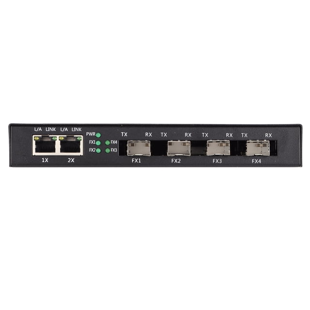 Convertidor de medios de fibra, convertidor de medios Ethernet Convertidor de medios Ethernet RJ45 Conmutador de fibra Ethernet Integración perfecta