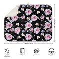 thumbnail image 2 of Microfibre Drying Mat for Kitchen Pioneer Dish Drying Drainer Mat Absorbent Colorful Floral Drying Mat Washing Up for Glass, Plate & Cup 18inch X 24inch, 2 of 5