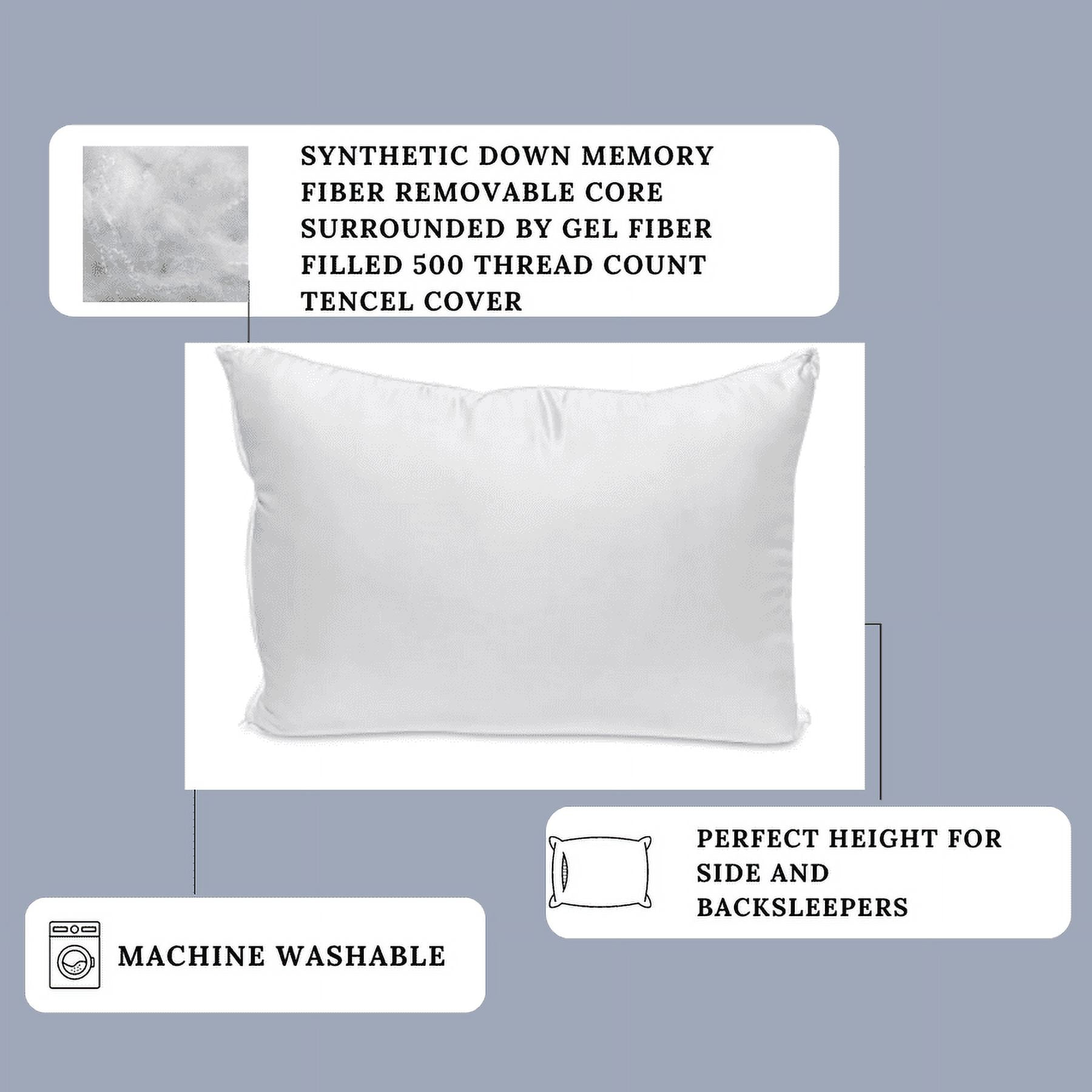 Carpenter Dual Layered Comfort Pillow | Medium Support