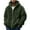 #02_Army Green, variant on GrmtClth Mens Fuzzy Sherpa Jacket Casual Fleece Full-Zip Hoodie Loose Fit Warm Winter Hooded Sweatshirt Long Sleeve Outerwear for Cold Weather Army Green XXL