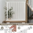 thumbnail image 4 of Pet Gate, Caveen 29.5''-32.2''Dog Gates for Stairs & Doorways, Gate for Ages 6 to 36 Months, White, 4 of 10