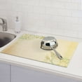thumbnail image 5 of Dish Drying Mat, Flower Absorbent Microfiber Kitchen Mat, Heat Resistant Drying Mat Kitchen Counter for Dishes, Utensils, Pots, Pans, Drainer Mats 18x24in, 5 of 7