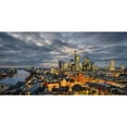 thumbnail image 3 of Abid, Michael 14x9 Black Modern Framed Museum Art Print Titled - Frankfurt - Evening Skyline, 3 of 5