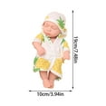 thumbnail image 3 of Xihbxyly Muñeca Bebé Renacida, Muñeca Realista de Vinilo con Ropa, Incluye Chupete, Ideal para Fotografía, Regalo Perfecto para Ocasiones Especiales, 7.48 Pulgadas, 130 G de Peso., 3 of 7