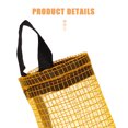 thumbnail image 3 of KALLORY 4Ud Organizador De Bolsas De Nylon Amarillo Con Colgante Para Reutilizable, 3 of 6